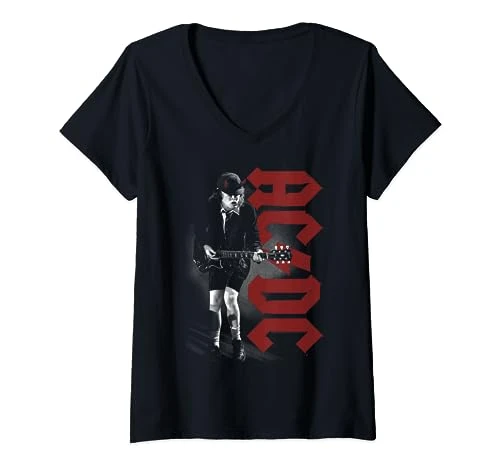 Womens  - Angus Rockin V-Neck T-Shirt