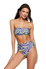 Women's Animal print Knit Bikini Set Swimwear, Green, 14 Women's Animal print Knit Bikini Set Swimwear, Green, 14