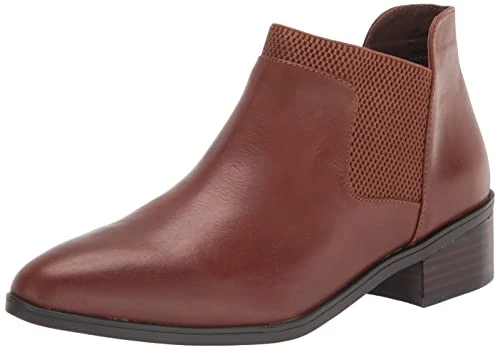 Women's Ankle Boot Jamila, Camel Burnished Leather, 3 UK