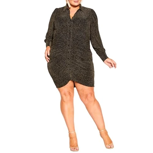 Women's Apparel  Plus Size Dress Chloe Casual, Bronze, 20