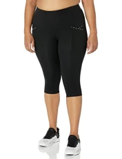 Women's Apparel Women's Plus Size Legging Detailed 3/4, Black, 12 Plus Women's Apparel Women's Plus Size Legging Detailed 3/4, Black, 12 Plus