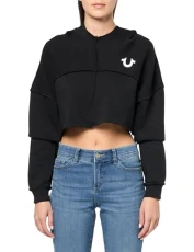 Women's Arched Logo Shurg Popover, Jet Black, L Women's Arched Logo Shurg Popover, Jet Black, L
