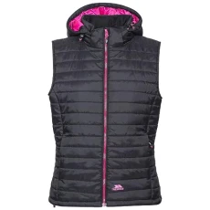 Women's Aretha Warm Padded Jacket With Removable Hood, Black, 10 UK