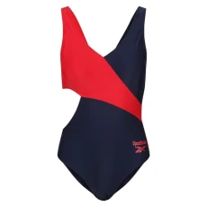Womens Ariel Long Sleeve One Piece Swimsuit Navy/Red XS Womens Ariel Long Sleeve One Piece Swimsuit Navy/Red XS