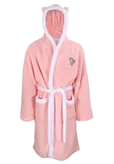 Womens Aristocats Marie Dressing Gown Fleece Supersoft Hooded Robe Pink S-M Womens Aristocats Marie Dressing Gown Fleece Supersoft Hooded Robe Pink S-M