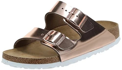 Womens Arizona Metallic Sandals size 39 in Metallic Copper