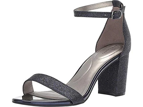 Women's Armory Heeled Sandal, Navy Glitter, 6 UK