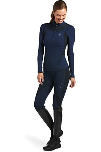 Women's Ascent Half Grip Tight Leggings, Navy, M