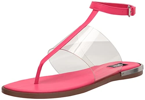 Women's Ava-Flat Thong Sandal, Fuchsia, 6.5 UK