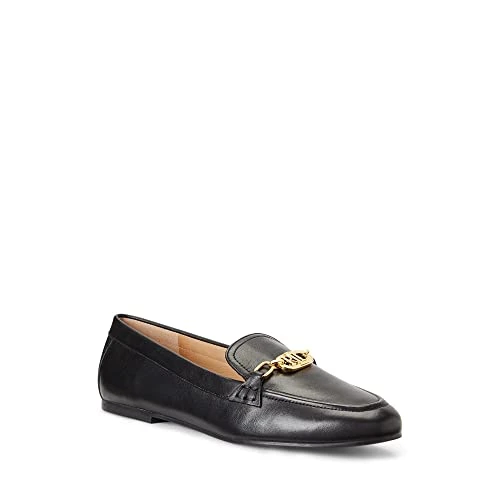 Womens Averi Nappa Leather Loafer, Black, 4 UK