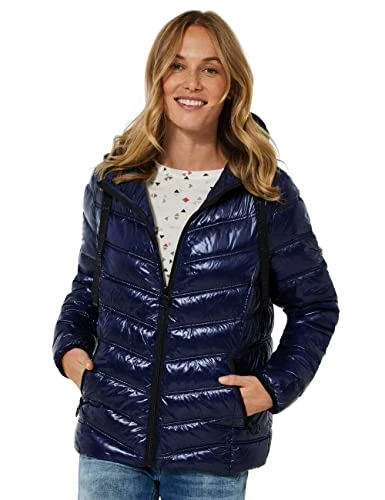 Women's B201697 Quilted Jacket, Deep Blue, S