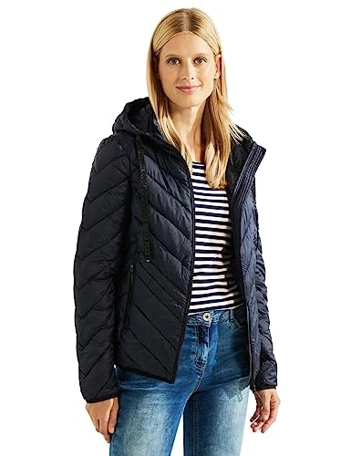 Women's B201838 Quilted Jacket, Deep Blue, S