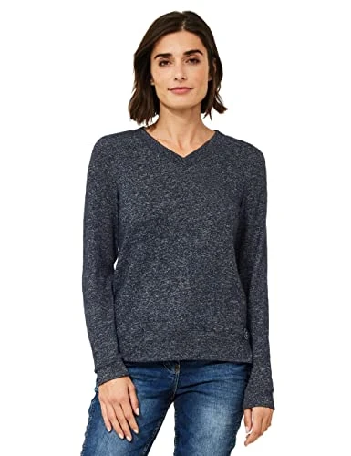 Women's B318774 Long Sleeve, Night Sky Blue Melange, M