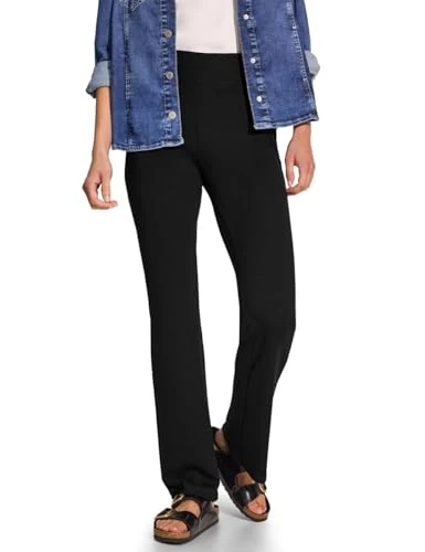 Women's B378075 Bootcut Leggings, Black, XS