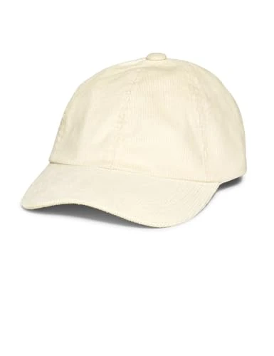 Women's B572457 Corduroy Cap, Teddy Vanilla White, One Size
