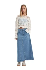Women's B8296ax Skirt, Mid Blue, 8