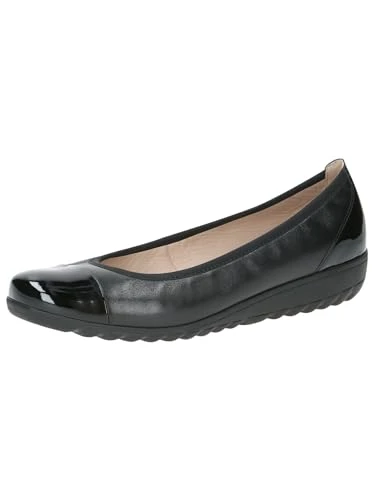 Women's Ballerina 9-22103-41 Ballet Flat, Black Nappa Co, 6.5 UK