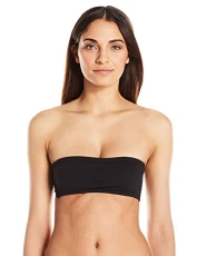 Women's Bandeau Bikini Top, Black, XS Women's Bandeau Bikini Top, Black, XS