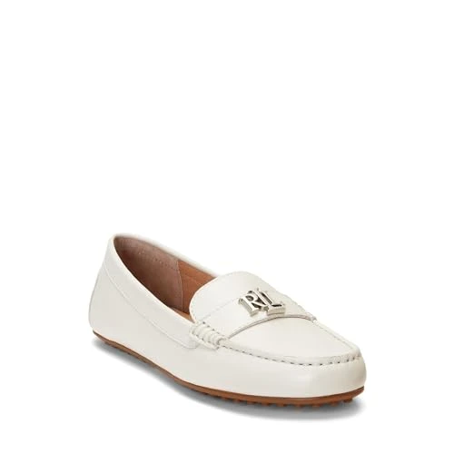 Women's Barnsbury Nappa Leather Driver Driving Style Loafer, Soft White, 6.5 UK