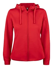 Women's Basic Active Hoody Lady Full Zip Hooded Sweatshirt, Red, XS Women's Basic Active Hoody Lady Full Zip Hooded Sweatshirt, Red, XS