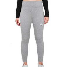 Women's Basic SL Leggings, Greyheather/White, S Women's Basic SL Leggings, Greyheather/White, S