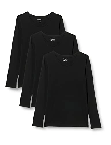 Womens Bd159 Long-sleeved Shirt, Black, XXL UK