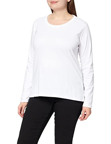 Womens Bd159 Long-sleeved Shirt, White, S UK