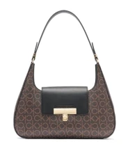 Women's Becky Demi Shoulder Bag, Brown/Khaki/Black, One Size