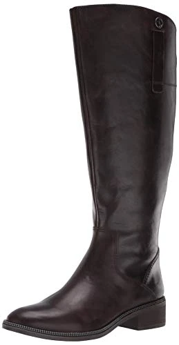 Women's Becky Wide Calf Knee High Boot, Brown, 5