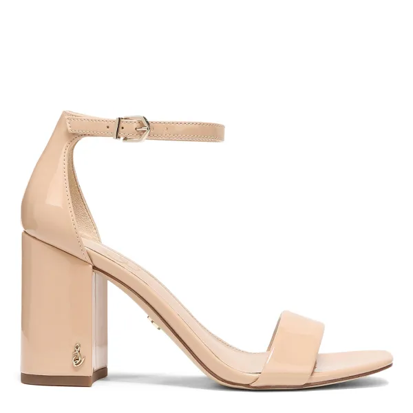 Womens Beige/Blush Daniella Leather Heeled Sandals - Beige