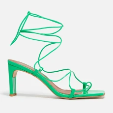 Womens Bellini Leather Heeled Sandals - UK - Green