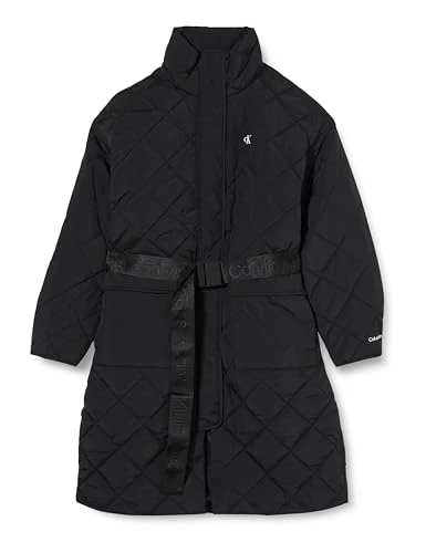 Women's Belted Quilted Coat J20J222581 Woven, Ck Black, M