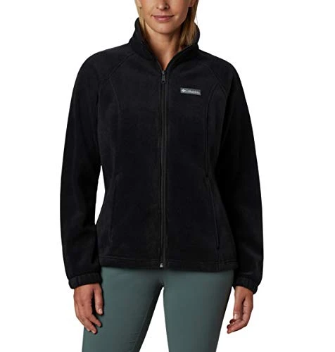 Women's Benton Springs Full Zip Full Zip Fleece Jacket, BLACK, Size L