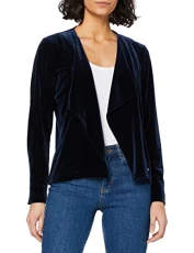Women's Bette, Short Velvet Cardigan, Blue (Navy 22), 44 EU ,UK 18 Women's Bette, Short Velvet Cardigan, Blue (Navy 22), 44 EU ,UK 18