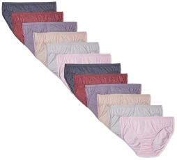 Women's Beyondsoft Bikini, Pack of 12 Underwear, Cotton Blend-12 Pack, XS/S