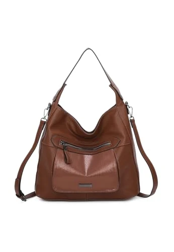 Women's Big Shoulder Casual Bag M9005 brown