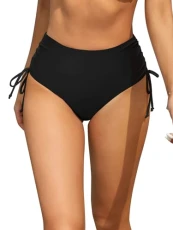 Women's Bikini Bottoms High Waisted Swimsuits Ruched Tummy Control Swim Bottoms Black Women's Bikini Bottoms High Waisted Swimsuits Ruched Tummy Control Swim Bottoms Black