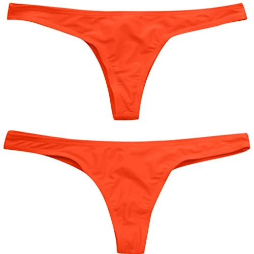Women's Bikini Set Swimsuit Women's Bikini Top Women's Swimming Trunks Print Swimsuit Plus Size Women Padded Set Small Swimming Shorts Women, orange, XXL