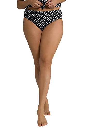 Women's Bikinislip, Punkte, Vorderfutter Bikinis, Black Beauty (Ersatzfarbe), 20