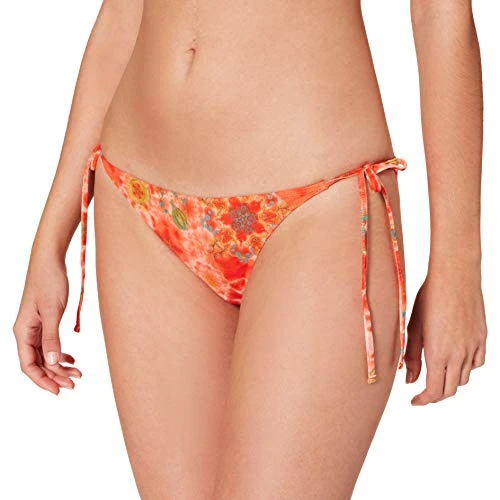 Women's Biki_Siracusa B Bikini Bottoms, Orange, XL