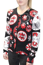 Women's Black Floral Leona Cardigan L UK 14 Women's Black Floral Leona Cardigan L UK 14