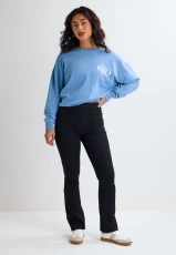 Womens Black Kate Bootcut Jeggings