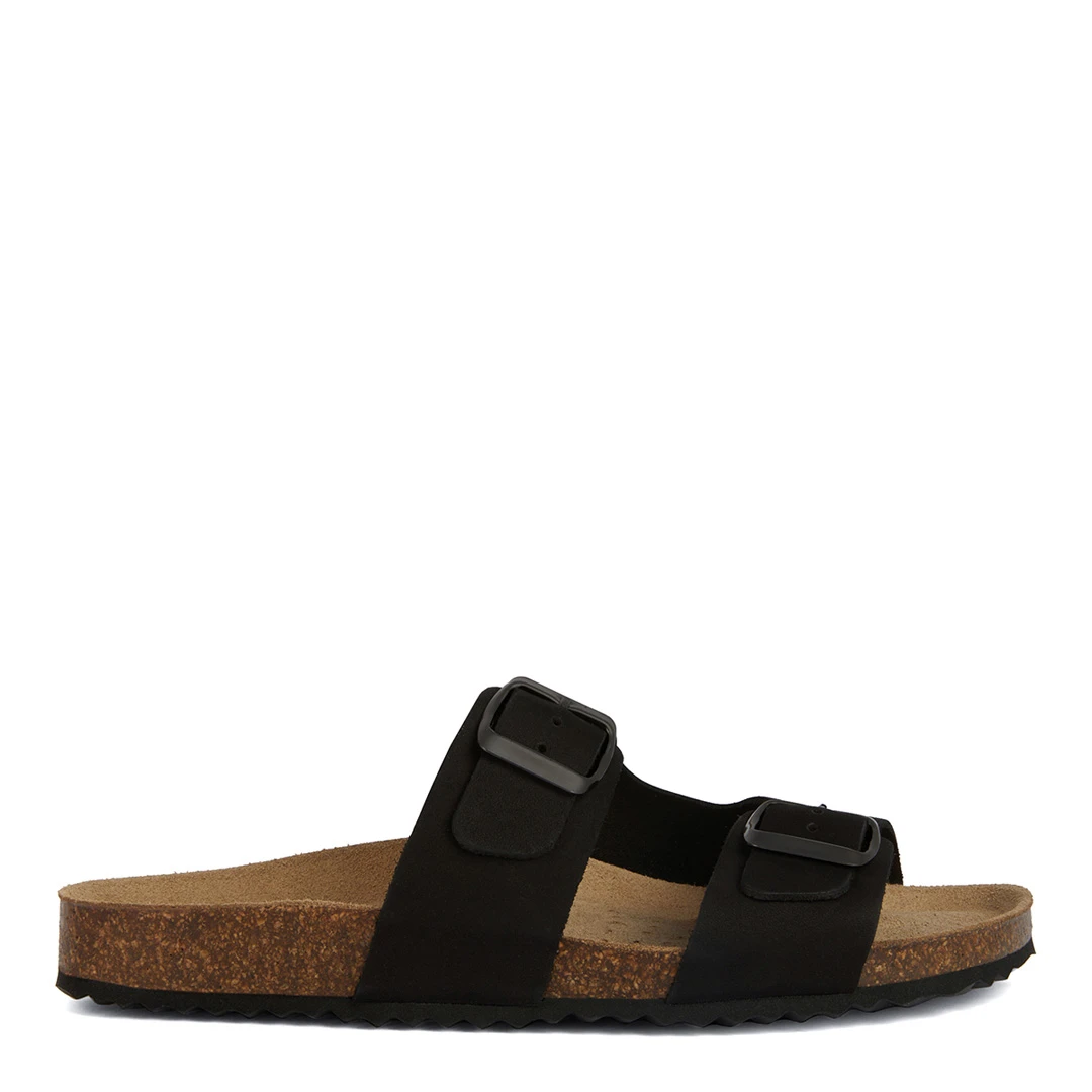 Womens Black Leather Brionia Sandal
