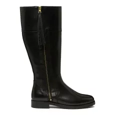 Women's Black Meribel Leather Long boots