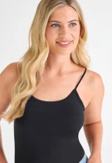 Womens Black Stretch Camisole Vest