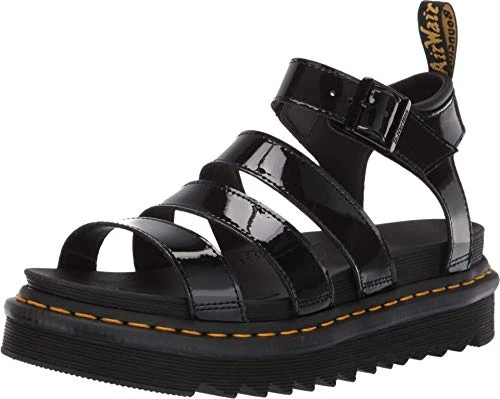 Women's Blaire Sandals, Black (Black Patent Lamper 001), 8 UK