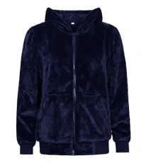 Womens Blanket Hoodie Fleece Hoodie | Insulated Warm Sweatshirt (UK, Alpha, XL, Regular, Regular, Navy)