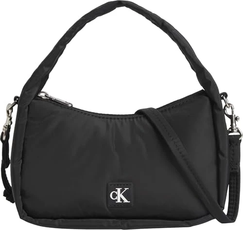 Women's Block Mini ZIP20 NY K60K612738 Shoulder Bag, Black (Black), OS