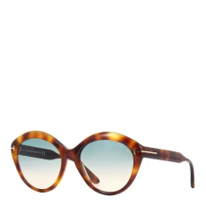 Womens Blonde Havana Brown/Blue Maxine Sunglasses 56mm