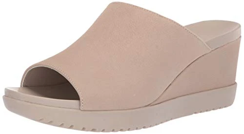 Women's Blonde Wedge Sandal, Bone Nubuck, 7.5 UK